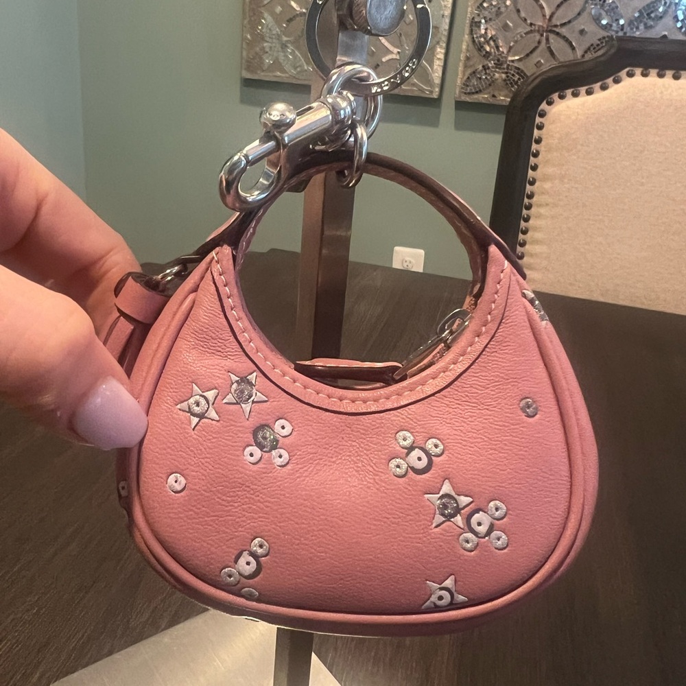 NWT Coach Carmen Bag Charm with Star Print - Picture 3 of 8